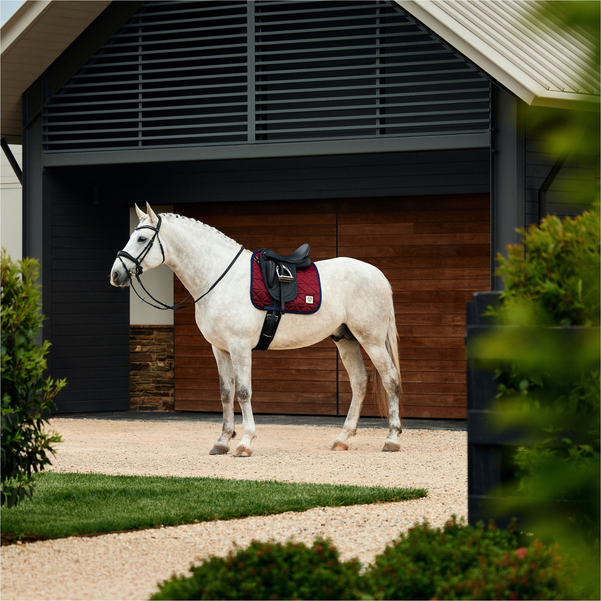 2026 WeatherBeeta Satin Luxe Air-Tec Robe De Dressage Tapis De Selle 1030348005 - Burgundy